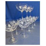 (12) Crystal Coupe Dessert Glasses