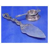 (3) Vintage Silverplate Serving Set