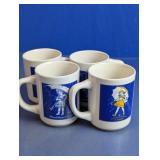 (4) When It Rains It Pours Ceramic Mugs