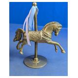 (1) Brass Carousel Horse Figurine