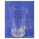 Clear Glass Beverage Pitcher with Handle