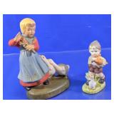 Pair of Vintage Goebel-Style Ceramic Figurines