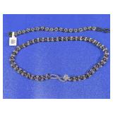 Beaded Floral Bracelet and Necklace Set