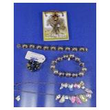 Jewelry w/ Olive Wood Cross & Beaded Bracelets