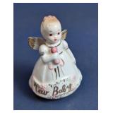 (1) Porcelain ï¿½New Babyï¿½ Angel Figurine