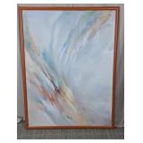 Framed Abstract Pastel Canvas Wall Art