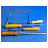 (4) Woodworking Hand Tools - Wood Rasp & More