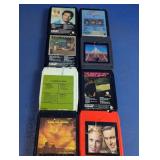 Assorted 8-Track Music Cartridges
