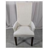 Upholstered Arm Chair With Tall Backrest