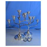 Silver-Tone 5-Arm Candelabra