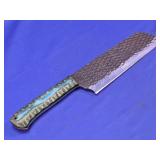(1) Handcrafted Textured Steel Knife