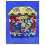 (1) M&Mï¿½s Christmas Village Toy Shop Tin