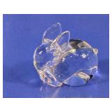 (1) Glass Bunny Figurine