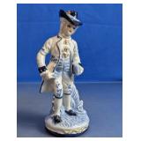 Cobalt Blue & White Porcelain Figurine