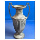 Vintage Chinese Brass Ribbed Urn with Handles
