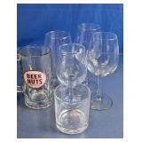 (6) Beer Nuts Mixed Glassware