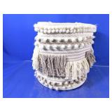 Boho-Chic Woven Decorative Basket