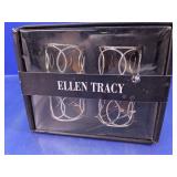 (4) Ellen Tracy Circles Napkin Rings