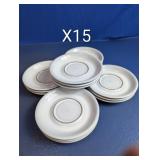 White Ceramic Saucers