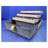 Vintage Style Tackle Box With Tiered Trays