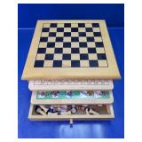 Wooden Multi Game Chess Backgammon Set