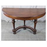Wood Console Table With Curved Base