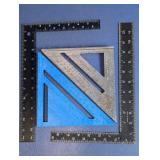 (4) Empire & Assorted Measuring Squares