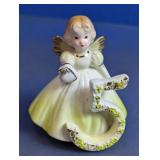 (1) Porcelain Angel Figurine (Number ï¿½5ï¿½)