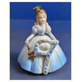 (1) Porcelain Angel Figurine with Number ï¿½5ï¿½