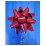 Red Metal Star Christmas Tree Topper