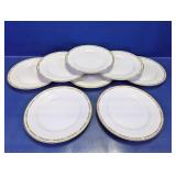 Set of 8 Geometric Border Glass Plates