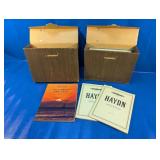 Vintage Classical Piano Sheet Music Storage Boxes