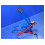 Blue Metal Single Cylinder Foot Pump