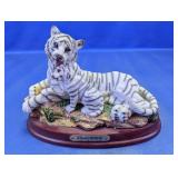 (1) Classic Wildlife White Tiger Figurine