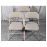 (3) Cosco Fabric Padded Folding Chairs