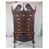 Elaborate Chippendale-Style Highboy Chest