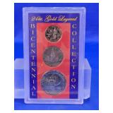 24kt Gold Layered Bicentennial Coin Set