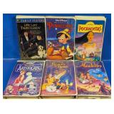 (6) Disney VHS Movie Collection