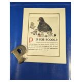 P Is for Poodle Print With Letter P Decor