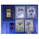 Tropical Palm Tree Themed Wall Decor Set