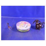 Mixed Animal Figurines & Decorative Cartoon Tin