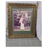 Vintage Portrait in Gilded Wood Frame