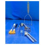 Assorted Vintage Kitchen Utensils Including Ekco