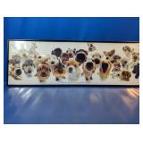 Framed "The Dog" Art-Style Puppies Poster