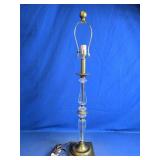 Metal & Clear Glass Table Lamp Base