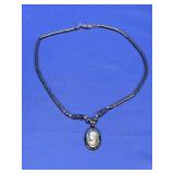 Hematite Cameo Intaglio Necklace
