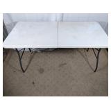 White 5ft Fold-in-Half Utility Table