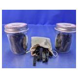 Rustic Mini Black Clothespin Set