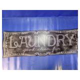 Large Chalkboard-Style "Laundry" Wall Sign