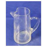 (1) Clear Glass Pitcher